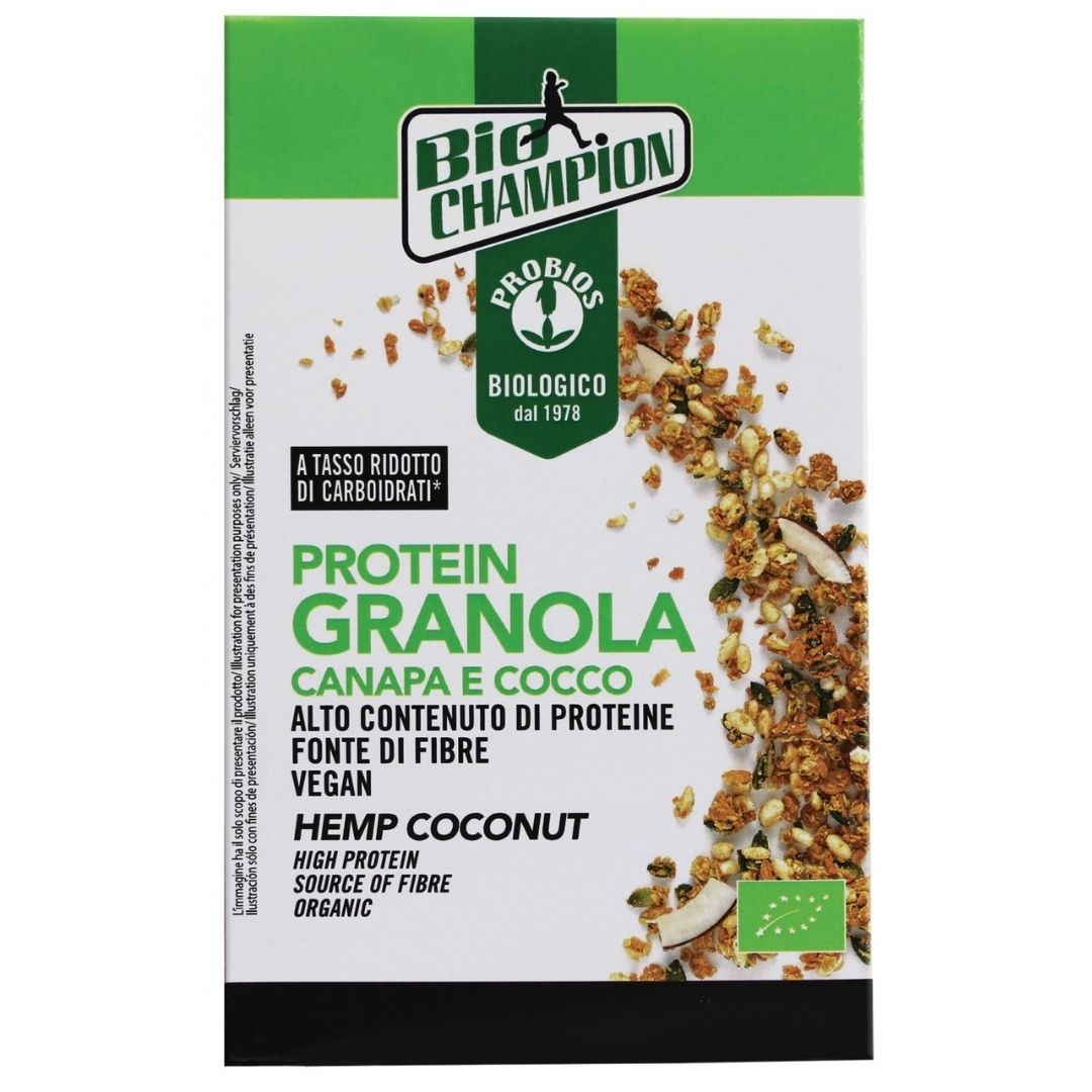 PROTEIN GRANOLA CANAPA E COCCO